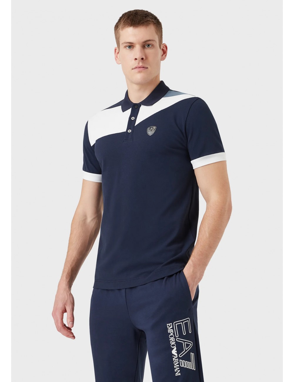 3LPF25 1554 POLO UOMO MANICA CORTA EA7 EMPORIO ARMANI MAGLIA SHIRT 