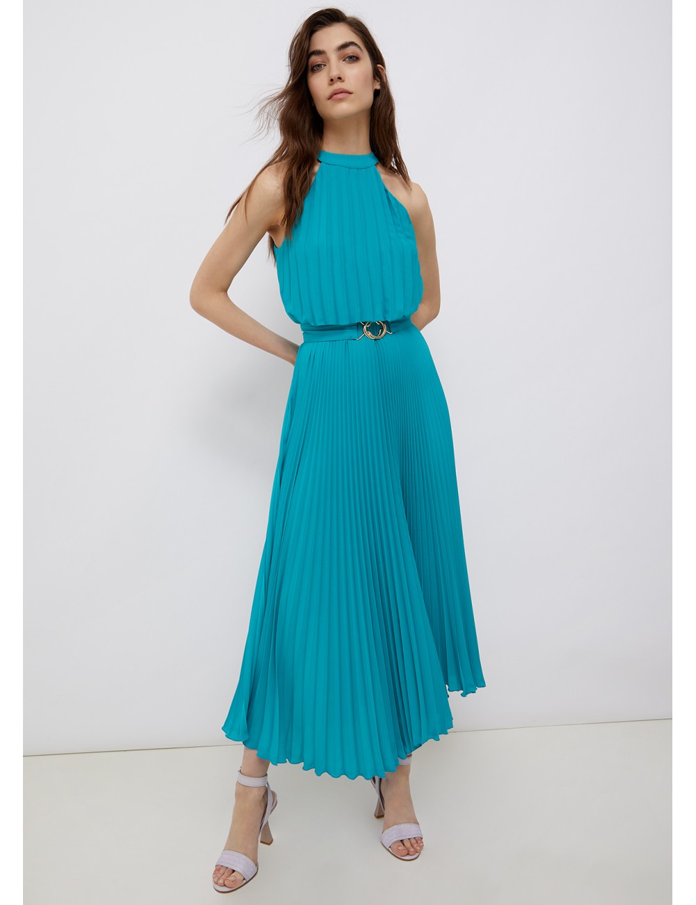 vestito midi plissettato liu jo