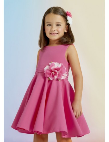 5049 ABITO ABEL E LULA BAMBINA IN CREPE VESTITO VETITINO CERIMONIA KIDS KID