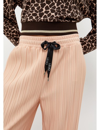TA3073 51315 PANTALONE PLISSE LIU JO DONNA PANTALONI WOMAN TROUSERS IN JERSEY