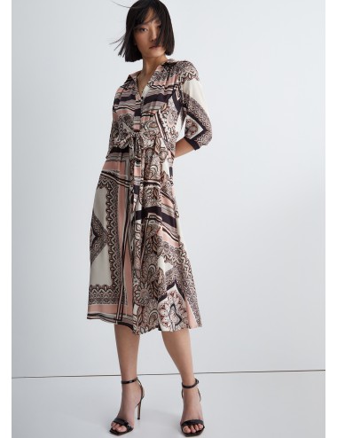 WA3028 ABITO LIU JO DONNA VESTITO DRESS MANICA LUNGA CHEMISIER ABITINO WOMAN