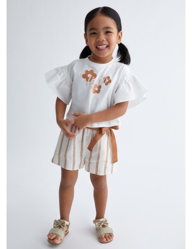 KA3099 PANTALONE CORTO LIU JO BAMBINA KIDS PANTALONCINO SHORT BERMUDA PANTALONI