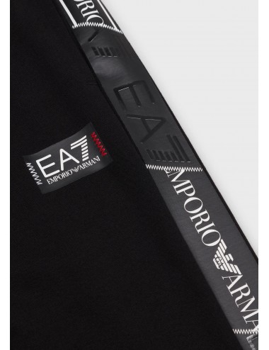 3RBP56 PANTALONI EA7 EMPORIO ARMANI PANTALONE DI TUTA CON LOGO E POLSINI NERO