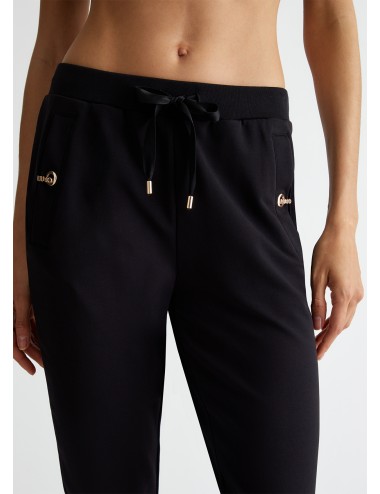 TF4095 22222 PANTALONE DONNA LIU JO JOGGING PANTALONI WOMAN IN FELPA SPORTIVI