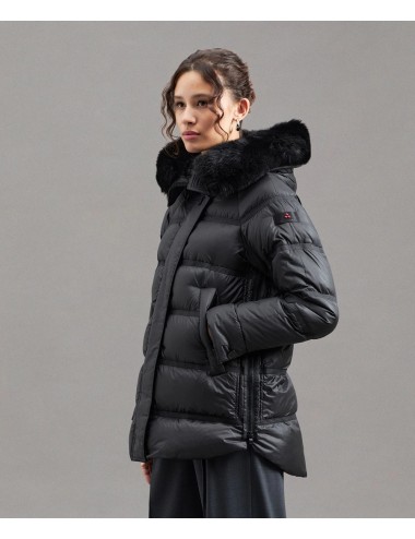 TAKAN MQS NERO 03 FUR PEUTEREY DONNA PARKA GIUBBOTTO PUFFER JACKET PIUMINO