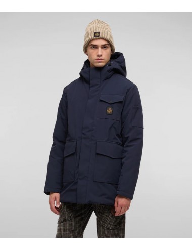 LINNEO BLU PARKA UOMO REFRIGIWEAR GIUBBOTTO GIUBBINO CAPPOTTO IMBOTTITO JACKET