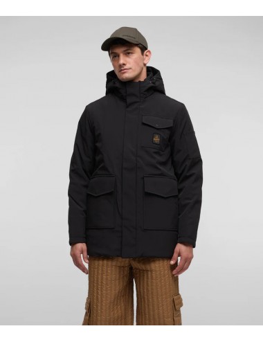 LINNEO NERO PARKA UOMO REFRIGIWEAR GIUBBOTTO GIUBBINO CAPPOTTO IMBOTTITO JACKET