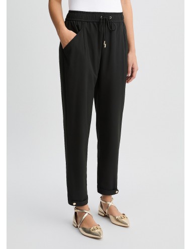 TA5144 22222 PANTALONE DONNA LIU JO PANTALONI CROPPED WOMAN SPORTIVI COULISSE