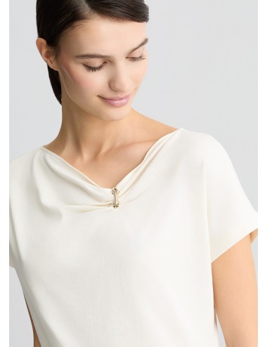 TA5176 10105 T SHIRT DONNA LIU JO JERSY DI COTONE MAGLIA MAGLIETTA WOMAN STRASS