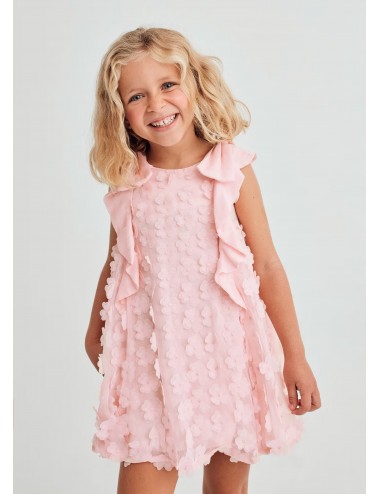042 VESTITO ABEL E LULA BAMBINA EFFETTO 3D DRESS ABITO ABITINO CERIMONIA GIRL