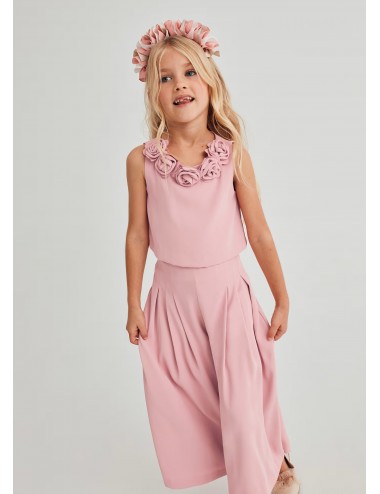 233 COMPLETO ABEL E LULA BAMBINA BLUSA E PANTALONE CERIMONIA ELEGANTE GIRL KIDS
