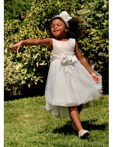 032 VESTITO ABEL E LULA CERIMONIA BAMBINO ABITO IN LINO RAGAZZA KIDG GIRL DRESS