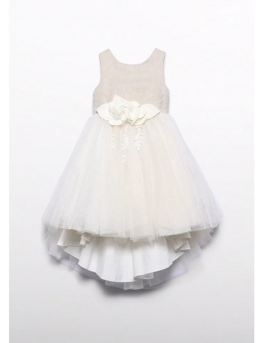 032 VESTITO ABEL E LULA CERIMONIA BAMBINO ABITO IN LINO RAGAZZA KIDG GIRL DRESS