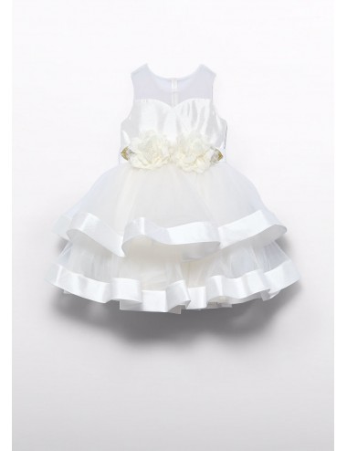 035 VESTITO ABEL E LULA CERIMONIA VESTITO IN TULLE COMBINED GIRL RAGAZZA BAMBINA