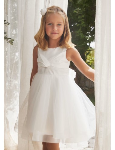 037 ABITO TULLE FANTASIA GLITTER ABEL E LULA BAMBINA KIDS VESTITO CERIMONIA GIRL