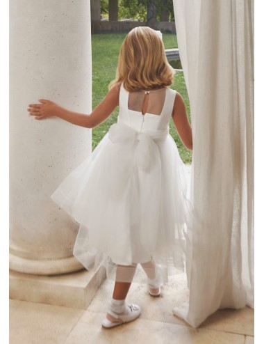 037 ABITO TULLE FANTASIA GLITTER ABEL E LULA BAMBINA KIDS VESTITO CERIMONIA GIRL