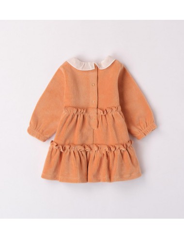 7260 ABITO IDO VESTITO CINIGLIA BAMBINA EFFETTO VELLUTO KID ABITINO BIMBA KIDS