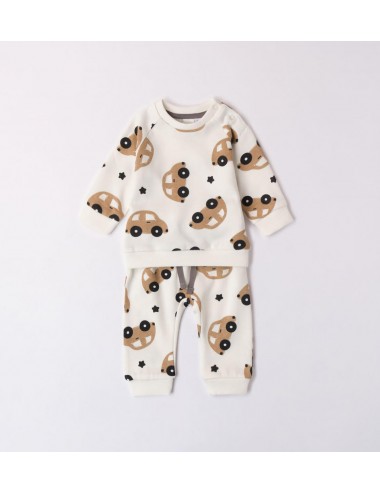 7160 TUTA SPORTIVA BIMBO IDO 2 PEZZI PANTALONE E FELPA BAMBINO KID KIDS STAMPA