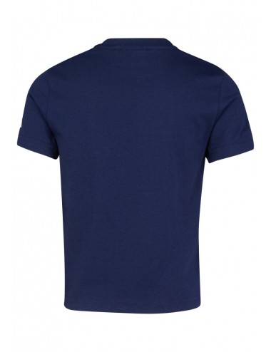 0059 BLU T SHIRT FILA KIDS MAGLIA MAGLIETTA COTONE LOGO BAMBINO BAMBINA KID