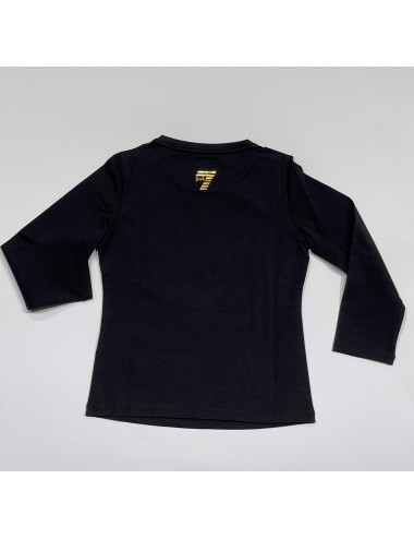 6KFT02 NERO T SHIRT EA7 EMPORIO ARMANI BAMBINA MAGLIA MAGLIETTA CON LOGO NEW