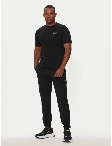 8NPT26 1200 T SHIRT UOMO EA7 EMPORIO ARMANI MAGLIA MAGLIETTA GIROCOLLO MAN NERO