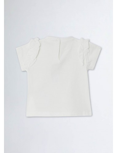 HA4078 N9226 T SHIRT CON STAMPA E LOGO LIU JO KIDS BAMBINA MAGLIA MAGLIETTA NEW