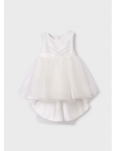 012 ABITO ABEL E LULA BAMBINA VESTITO TULLE LUCIDO NEONATA CERIMONIA 05012 KID