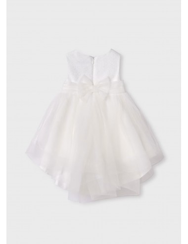 012 ABITO ABEL E LULA BAMBINA VESTITO TULLE LUCIDO NEONATA CERIMONIA 05012 KID