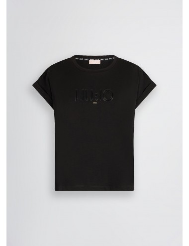 TA5181 W9415 T SHIRT DONNA LIU JO MAGLIA MAGLIETTA MANICA CORTA WOMAN CON LOGO