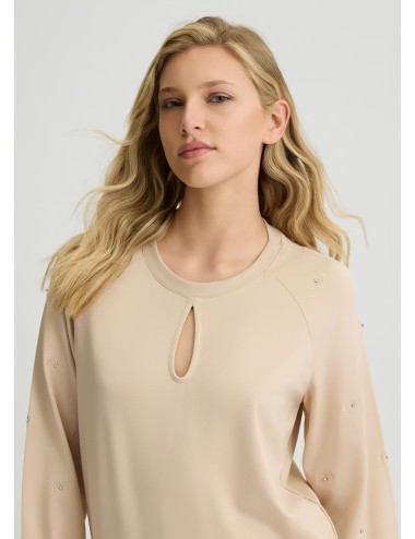 TA5189 41209 FELPA DONNA LIU JO MAGLIA CHIUSA GIROCOLLO SHIRT WOMAN NEW