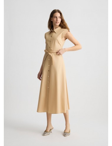 WA5357 60920 ABITO CHEMISIER POPELINE DI COTONE LIU JO DONNA VESTITO LUNGO WOMAN