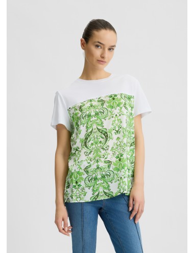 WA5155 M9538 T SHIRT DONNA LIU JO CON STAMPA MAGLIA MAGLIETTA COLORE BIANCO