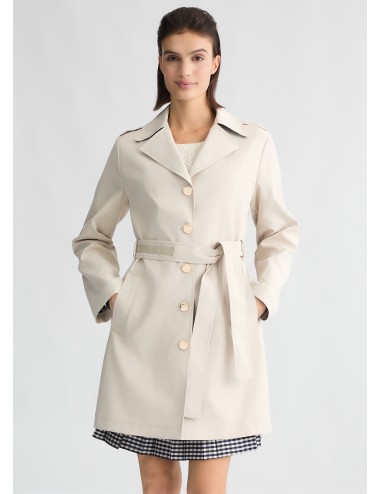 WA5242 TRENCH DONNA LIU JO CON CINTURA GIUBBOTTO COLOR BEIGE CAPPOTTO WOMAN