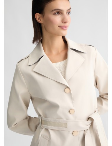 WA5242 TRENCH DONNA LIU JO CON CINTURA GIUBBOTTO COLOR BEIGE CAPPOTTO WOMAN