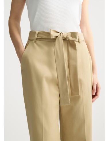 WA5266 PANTALONE DONNA LIU JO PANTALONI CHINO CON CINTURA COLORE BEIGE WOMAN
