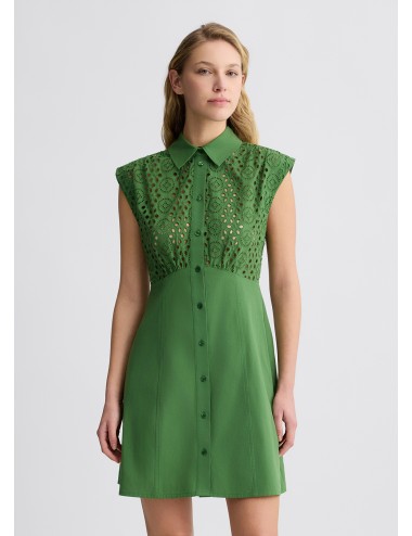WA5402 80135 ABITO DONNA LIU JO VESTITO PIZZO SANGALLO CHEMISIER ABITINO WOMAN