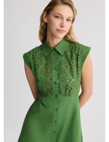 WA5402 80135 ABITO DONNA LIU JO VESTITO PIZZO SANGALLO CHEMISIER ABITINO WOMAN