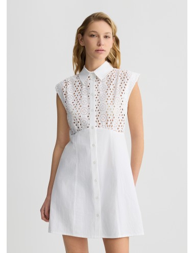 WA5402 11111 ABITO DONNA LIU JO VESTITO PIZZO SANGALLO CHEMISIER ABITINO WOMAN