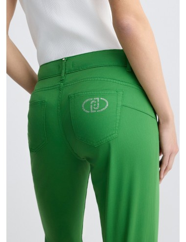WA5417 80135 PANTALONE LIU JO DONNA PANTALONI SKINNY CROPPED WOMAN COLORE VERDE