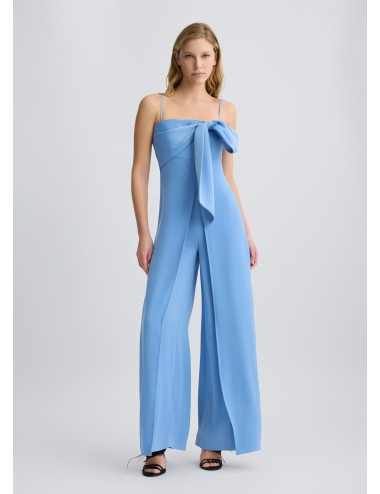 CA5030 TUTA INTERA DONNA LIU JO TUTONE ELEGANTE CON FIOCCO VESTITO ABITO DRESS