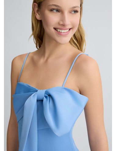 CA5030 TUTA INTERA DONNA LIU JO TUTONE ELEGANTE CON FIOCCO VESTITO ABITO DRESS