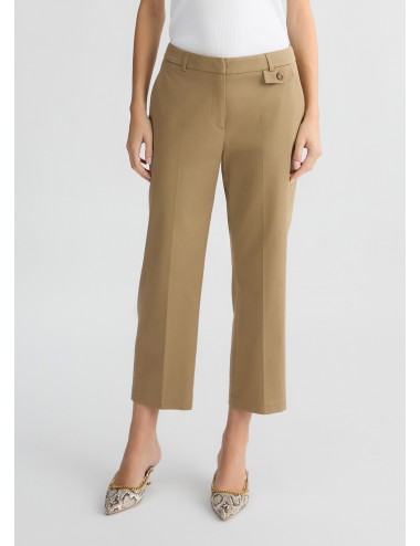 CA5344 PANTALONE DONNA LIU JO PANTALONI CHINO COLORE BEIGE CROPPED WOMAN