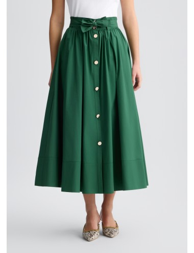 CA5296 GONNA MIDI LIU JO GONNELLONE DONNA SKIRT TROPICAL JUNGLE VERDE WOMAN