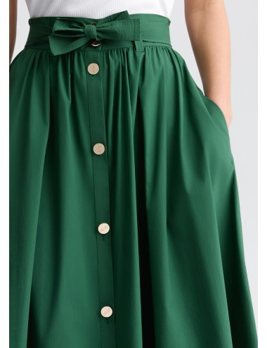 CA5296 GONNA MIDI LIU JO GONNELLONE DONNA SKIRT TROPICAL JUNGLE VERDE WOMAN