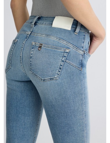 UA5006 78757 JEANS DONNA LIU JO PANTALONI DENIM CON RISVOLTO PANTALONE DONNA