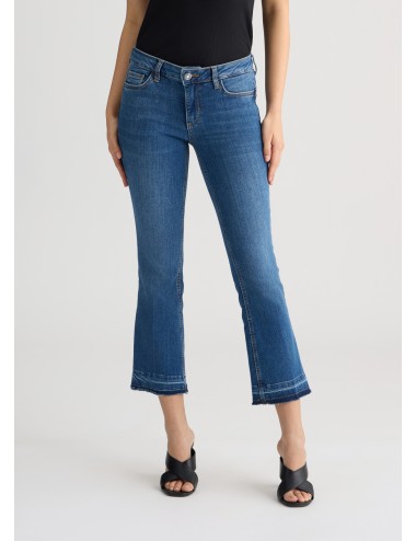 UA5022 JEANS DONNA LIU JO PANTALONI DENIM SCURO PANTALONE BOOTCUT TROMBETTA NEW