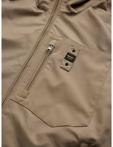 01219 GIUBBINO BLAUER UOMO GIUBBETTO NYLON RUNDEL GIACCA GIUBBOTTO CAPPUCCIO