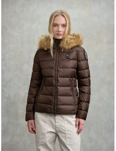 25WBLDC03099 365EI GIUBBINO DONNA BLAUER ARCADIA CAPPUCCIO PELLICCIA GIUBBETTO