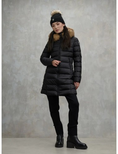 25WBLDC03103 999EI GIUBBINO DONNA BLAUER KRISTIN GIUBBOTTO LUNGO PELLICCIA NEW