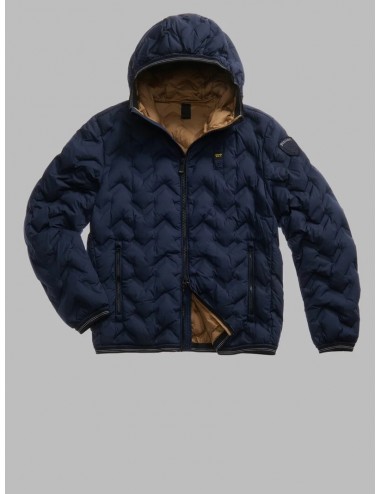 25WBLDC03233 GIUBBINO AD ANGOLI BLAUER PIERY GIUBBOTTO PIUMINO GIACCA UOMO BLU